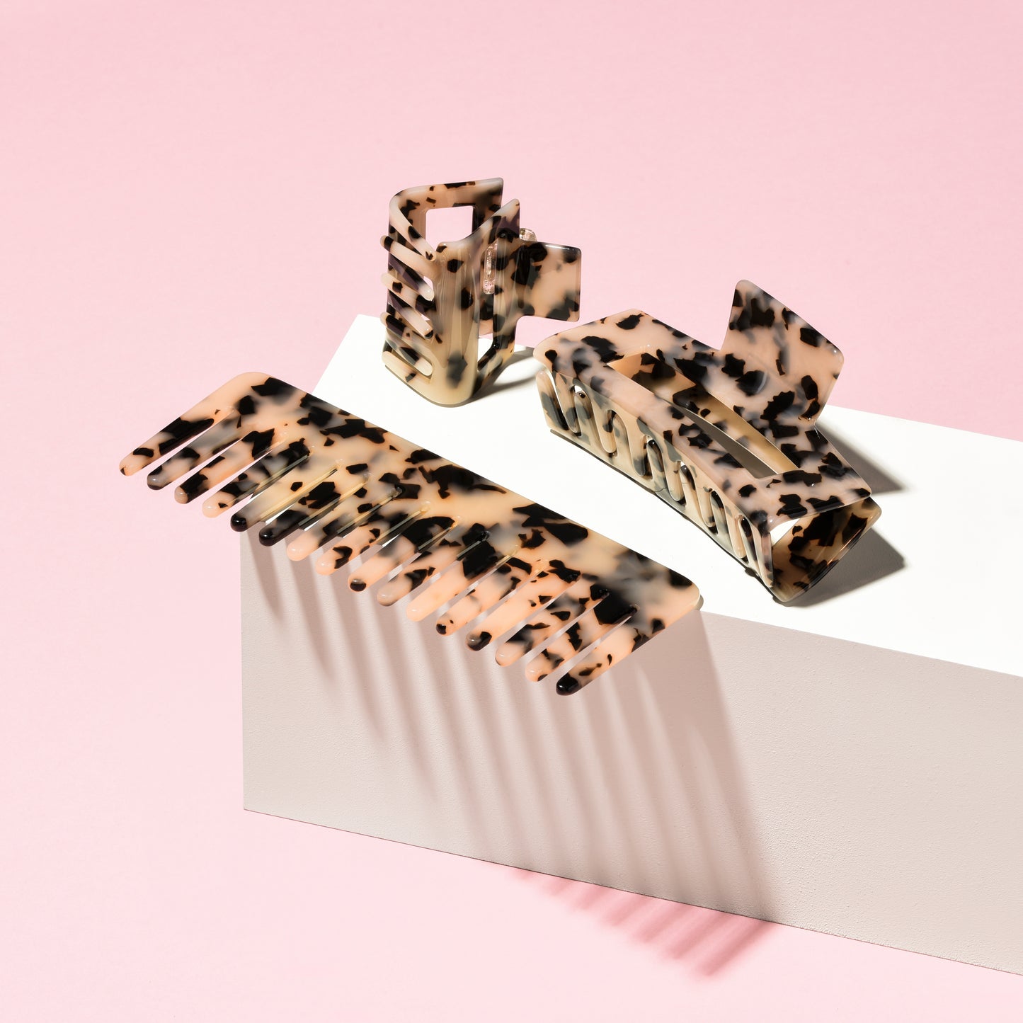 Haarkam met brede tanden | Wide Tooth Hair Comb | Kleur: Tortoise/Bruin