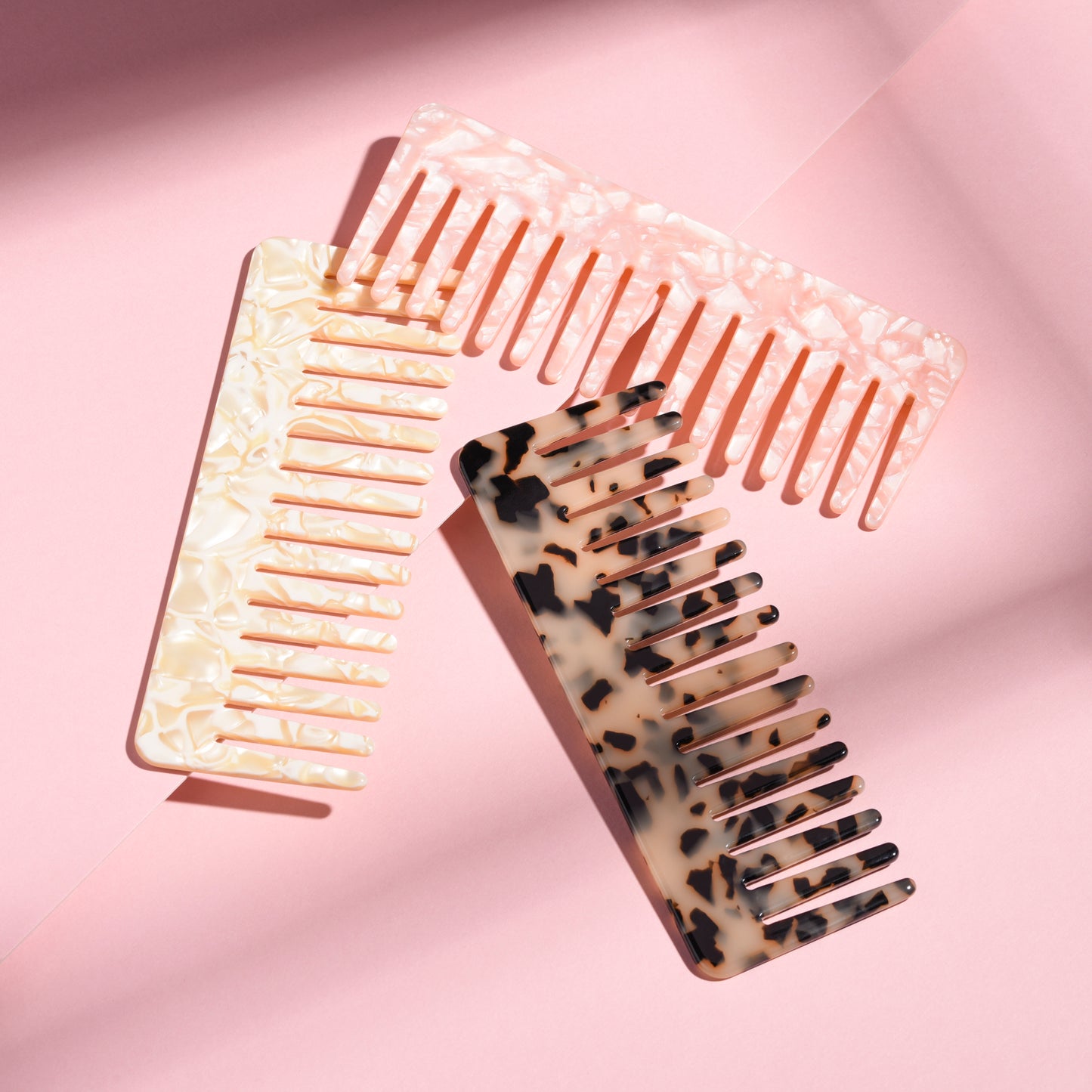 Haarkam met brede tanden | Wide Tooth Hair Comb | Kleur: Tortoise/Bruin
