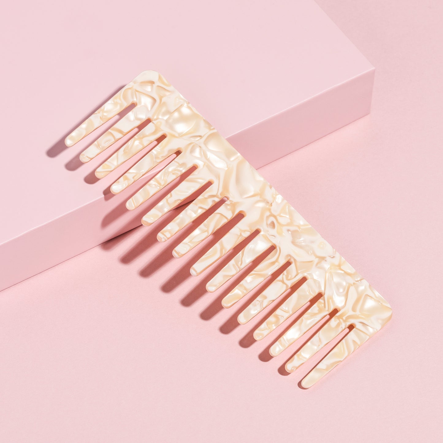 Haarkam met brede tanden | Wide Tooth Hair Comb | Kleur: Tortoise/Bruin