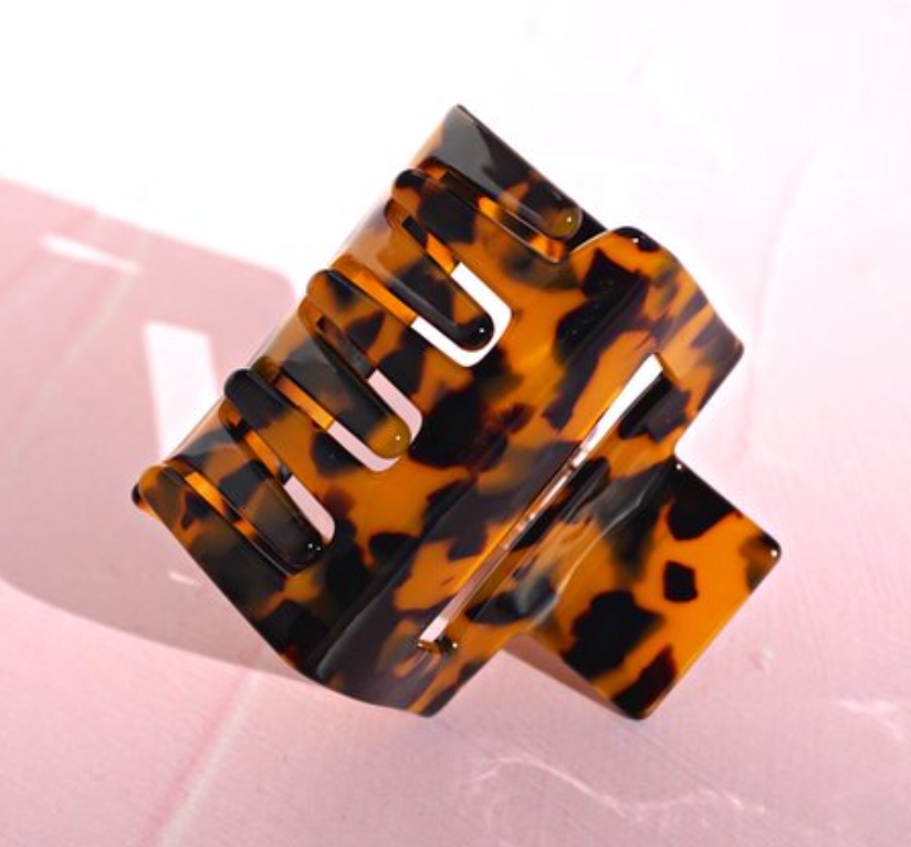Claw Haar Clip | Haarklem Groot voor dik haar | Kleur: Tortoise/Bruin